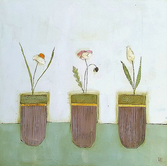 View Three flower pots